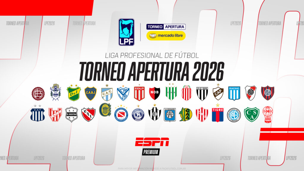Del sábado 28 de febrero al martes 3 de marzo se desarrollará el octavo capítulo de la Liga Profesional del Fútbol Argentino 2026, con siete partidos en vivo por ESPN Premium y el mejor repaso el domingo por la noche en ESPN Fútbol 1, con cámaras exclusivas de todo lo acontecido