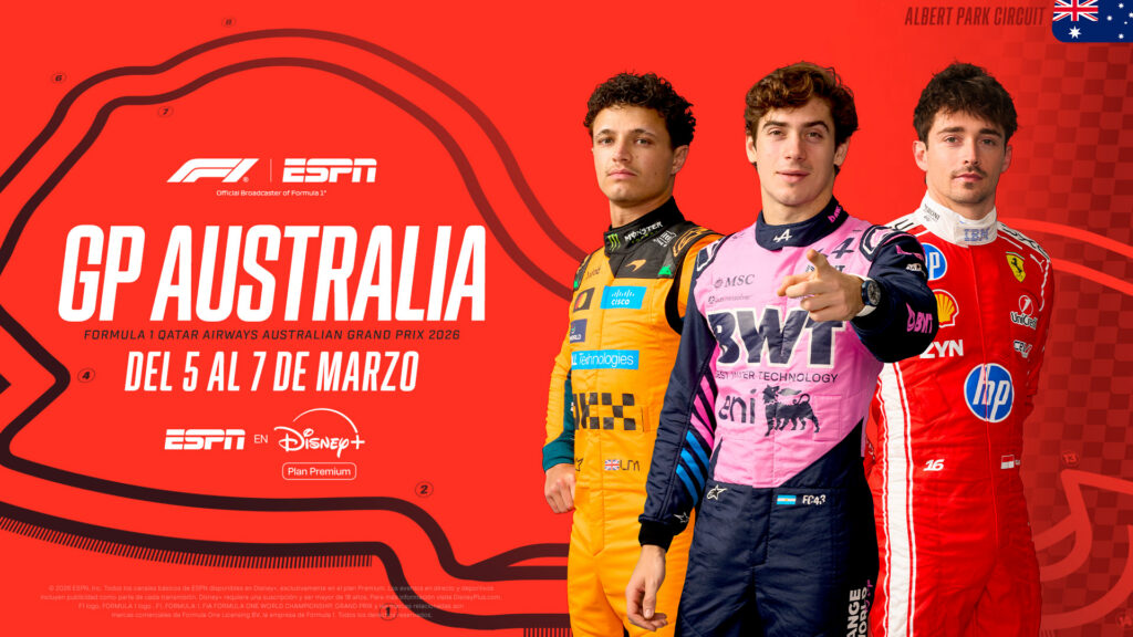 Del 5 al 7 de marzo, la temporada 2026 de Fórmula 1 se pone en marcha en el circuito Albert Park de Melbourne, junto al arranque de la Fórmula 2 y la Fórmula 3.