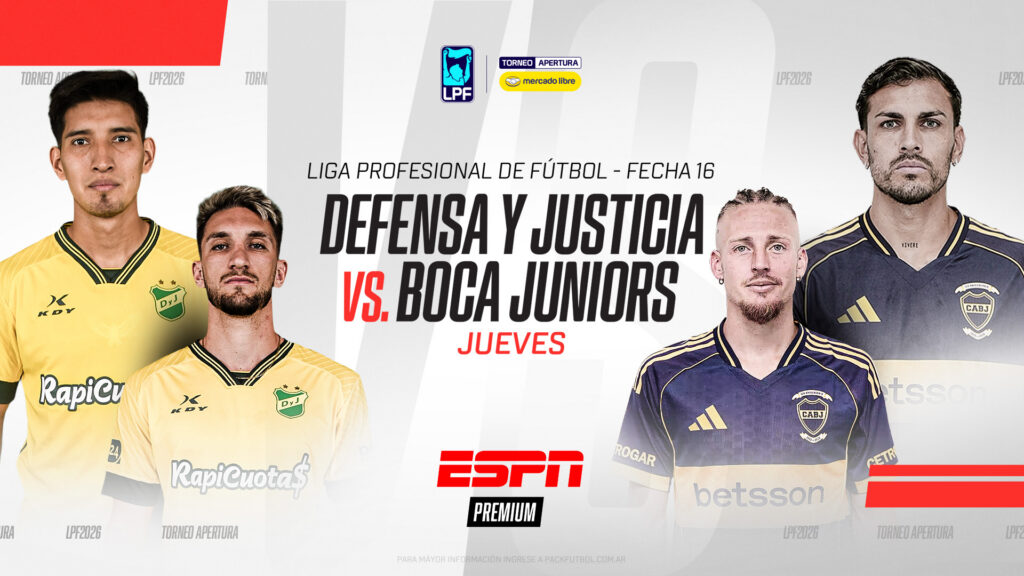 Del jueves 23 al lunes 27 de abril se desarrollará el capítulo 16 de la Liga Profesional del Fútbol Argentino 2026, con ocho partidos en vivo por ESPN Premium y el mejor repaso en ESPN Fútbol 1, con cámaras exclusivas de todo lo acontecido