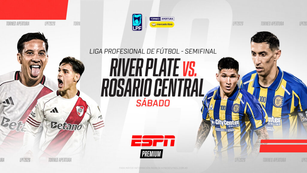 El sábado 16 y domingo 17 de mayo se llevarán a cabo las semifinales de la Liga Profesional del Fútbol Argentino, con los dos partidos en vivo por ESPN Premium
