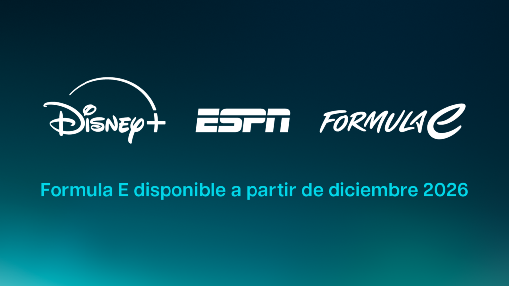 Desde diciembre de 2026, Disney+ Plan Premium ofrecerá en vivo para toda Latinoamérica el campeonato mundial de monoplazas eléctricos más importante del planeta.