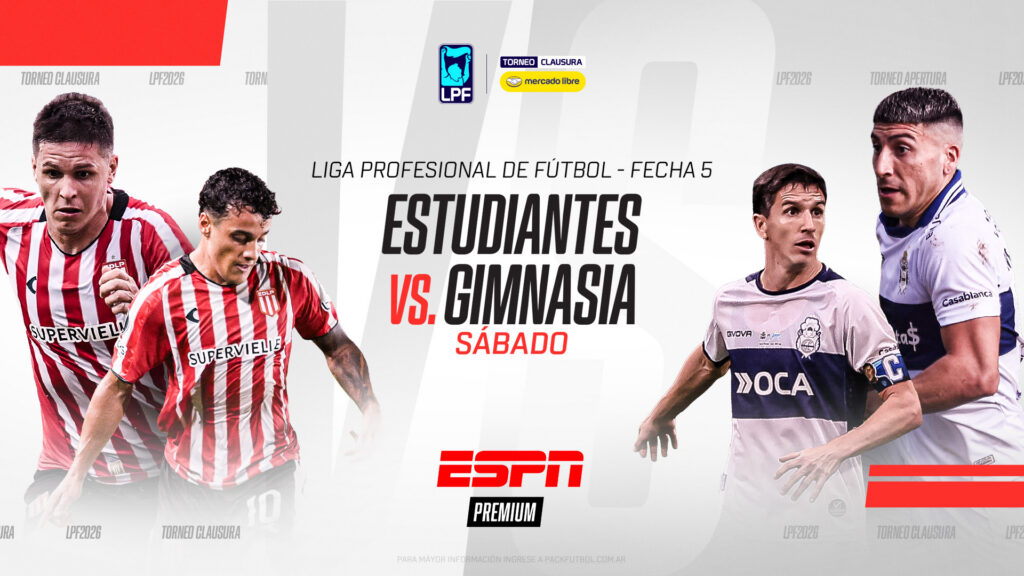 Del viernes 14 al lunes 17 de agosto se disputará la quinta fecha del Torneo Clausura de la Liga Profesional del Fútbol Argentino 2026, con ocho partidos en VIVO por ESPN Premium y el mejor repaso en ESPN Fútbol 1, con cámaras exclusivas de todo lo acontecido.